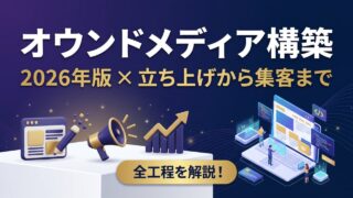 オウンドメディア構築の手順【2026年版】立ち上げから集客ま...