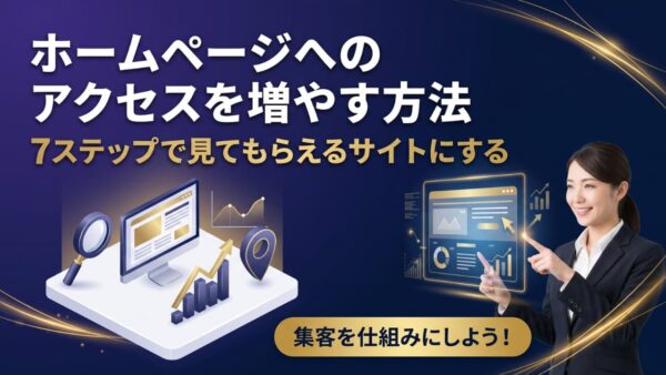 ホームページを見てもらうには？アクセスを増やす方法を7ステップで解説