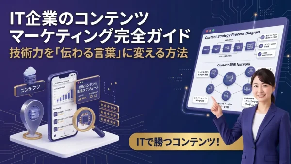 IT企業のコンテンツマーケティング完全ガイド｜技術力を「伝わる言葉」に変える方法