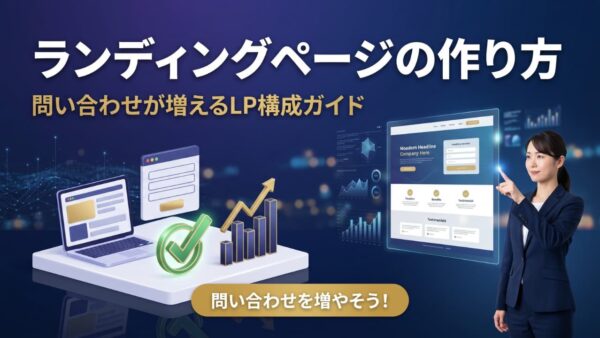 ランディングページの作り方｜問い合わせ・資料DLにつながるLPの構成と改善方法