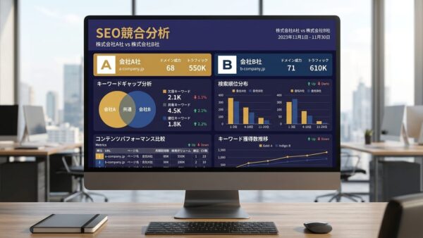 SEO競合分析の方法と手順【無料ツール活用】ギャップを可視化して先手を打つ